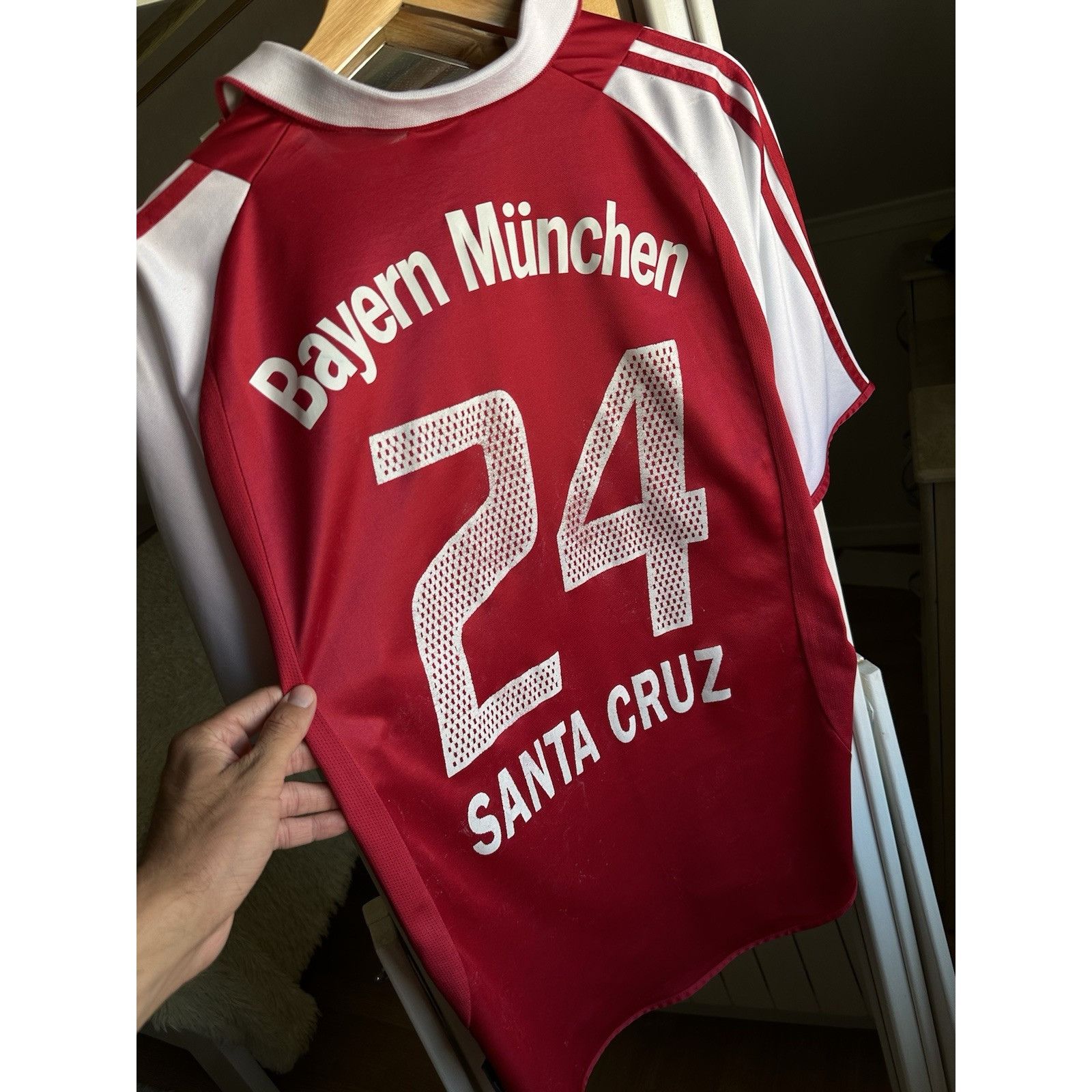 Adidas Bayern Munich 2004-05 Home Shirt (M) (Santa Cruz 24) Size US M / EU 48-50 / 2 - 14 Thumbnail