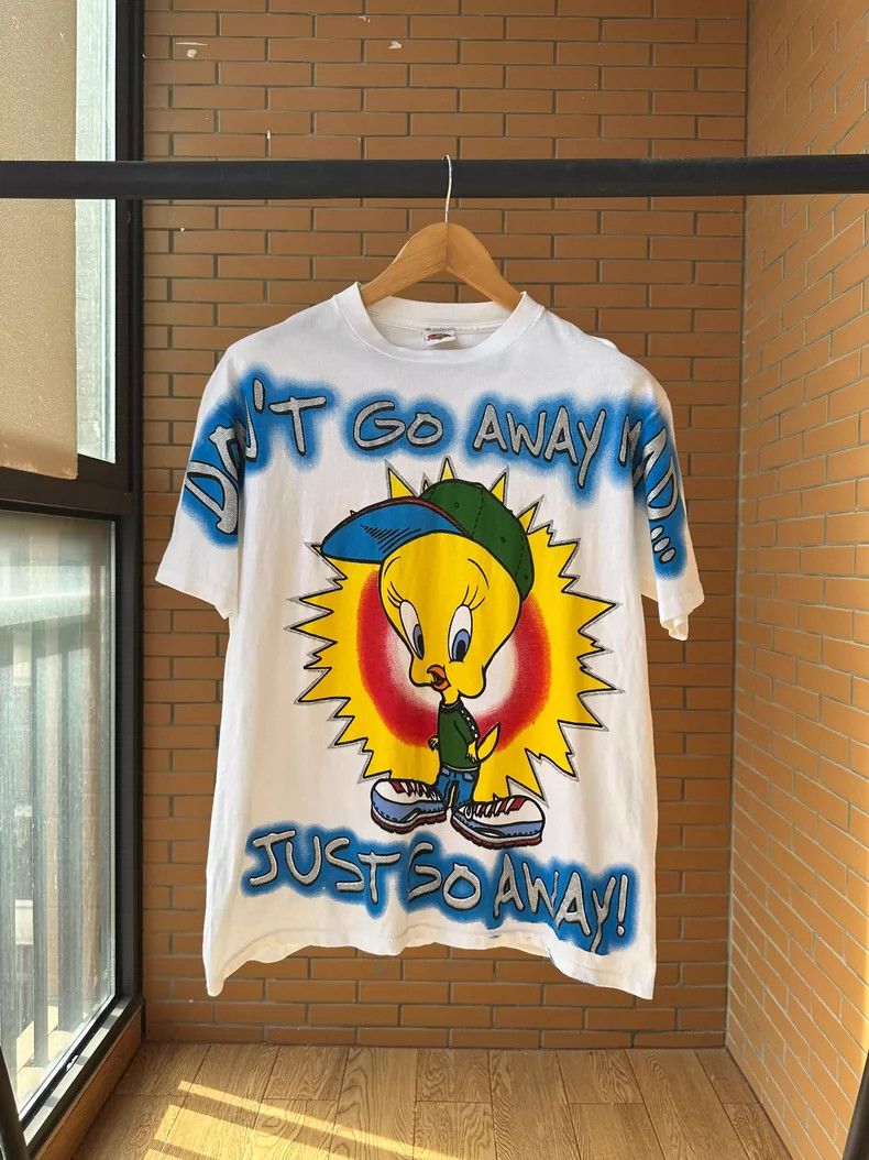 Vintage Tee 90s Warner Bros 2505-Nextarrow Size US L / EU 52-54 / 3 - 1 Thumbnail