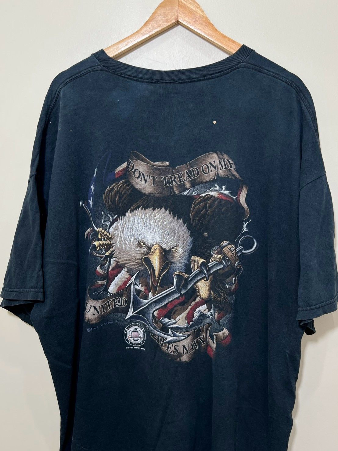 Vintage Vintage NAVY American Don’t Tread On Me USA bnz01 3XL Size US XXL / EU 58 / 5 - 3 Thumbnail