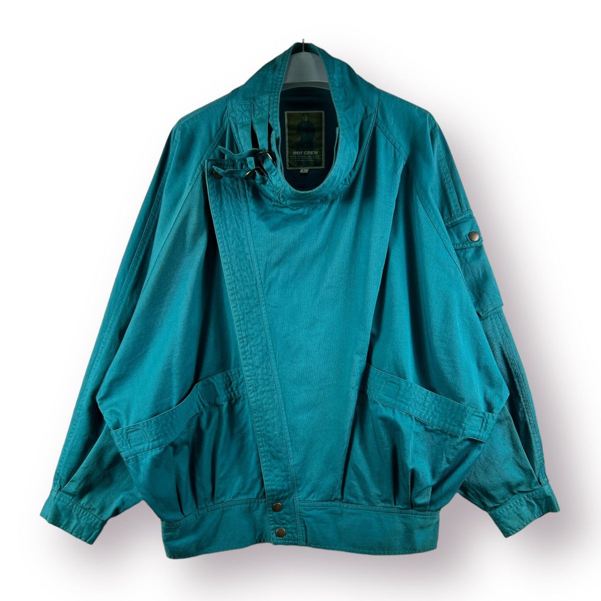 🔥 HOT CREW ISSEY MIYAKE STYLE BONDAGE BAT BOMBER JACKET