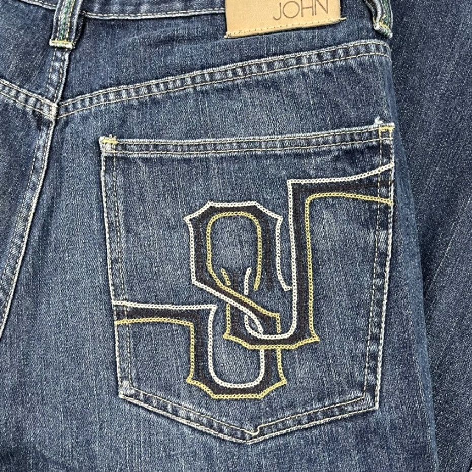 Sean John VINTAGE Sean John Jeans Mens 34 x 32 Wide Baggy Blue Denim Skater Grunge Hip Hop Y2K Mens Jeans 34x32 Blue Baggy Wide-Leg Den Size US 34 / EU 50 - 2 Thumbnail