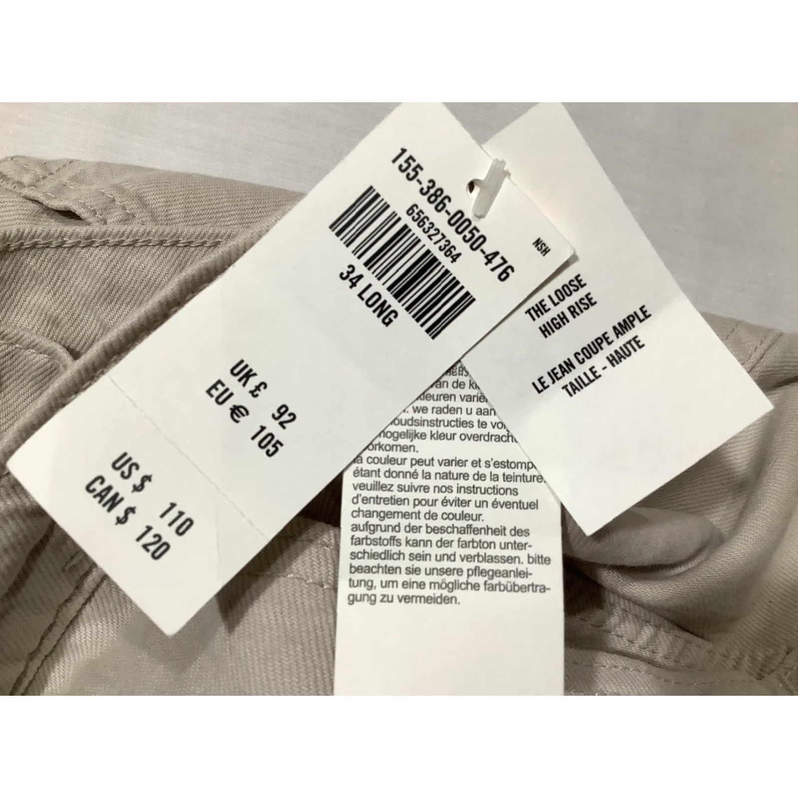 Abercrombie & Fitch VINTAGE Abercrombie & Fitch Cargo Pants Mens 34x32 Beige The Loose High Rise Utility Pockets Size US 34 / EU 50 - 7 Thumbnail