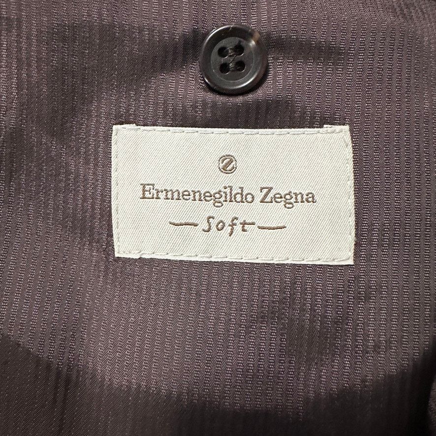 Ermenegildo Zegna Zegna brown silk and wool three button blazer size 46R Size 46R - 5 Thumbnail
