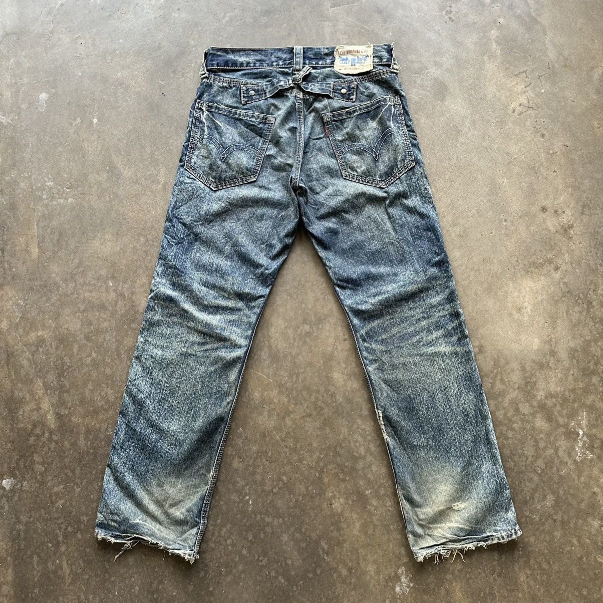 Japanese Brand Vintage Levi’s Rusty Faded Jean Distressed Denim Pant W34 Size US 34 / EU 50 - 10 Thumbnail