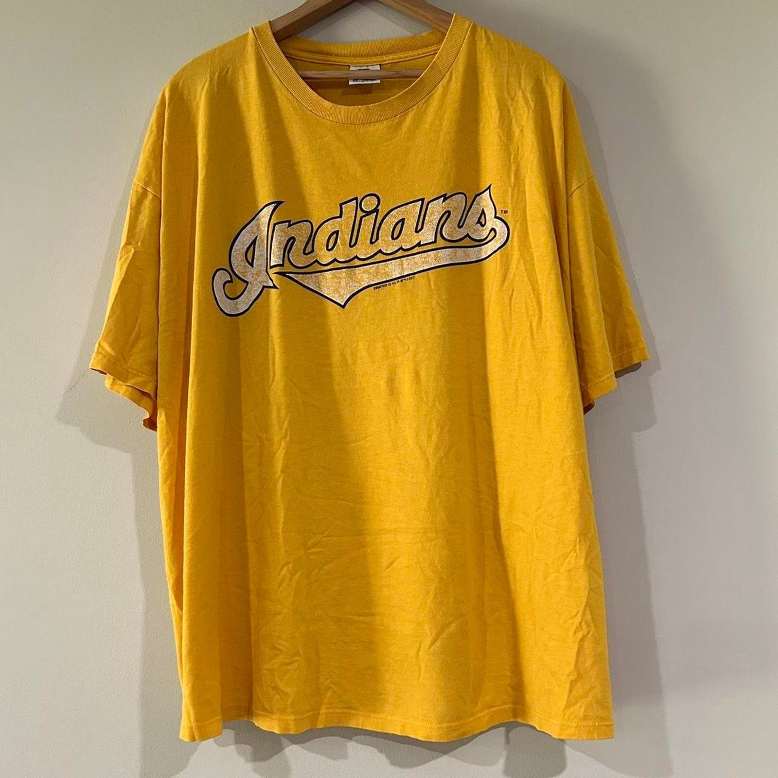 Starter Vintage Starter 1997 Cleveland Indians Tee Shirt Size US XXL / EU 58 / 5 - 1 Thumbnail