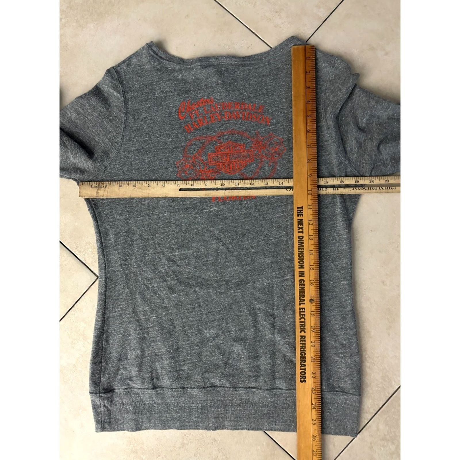 Harley Davidson Harley-Davidson Crew Sweater Women's Size M Gray Pullover Knit Cotton Polyester Logo Embroidered Motorcycle Fashion Fall Winter Xs? No Size M / US 6-8 / IT 42-44 - 6 Thumbnail