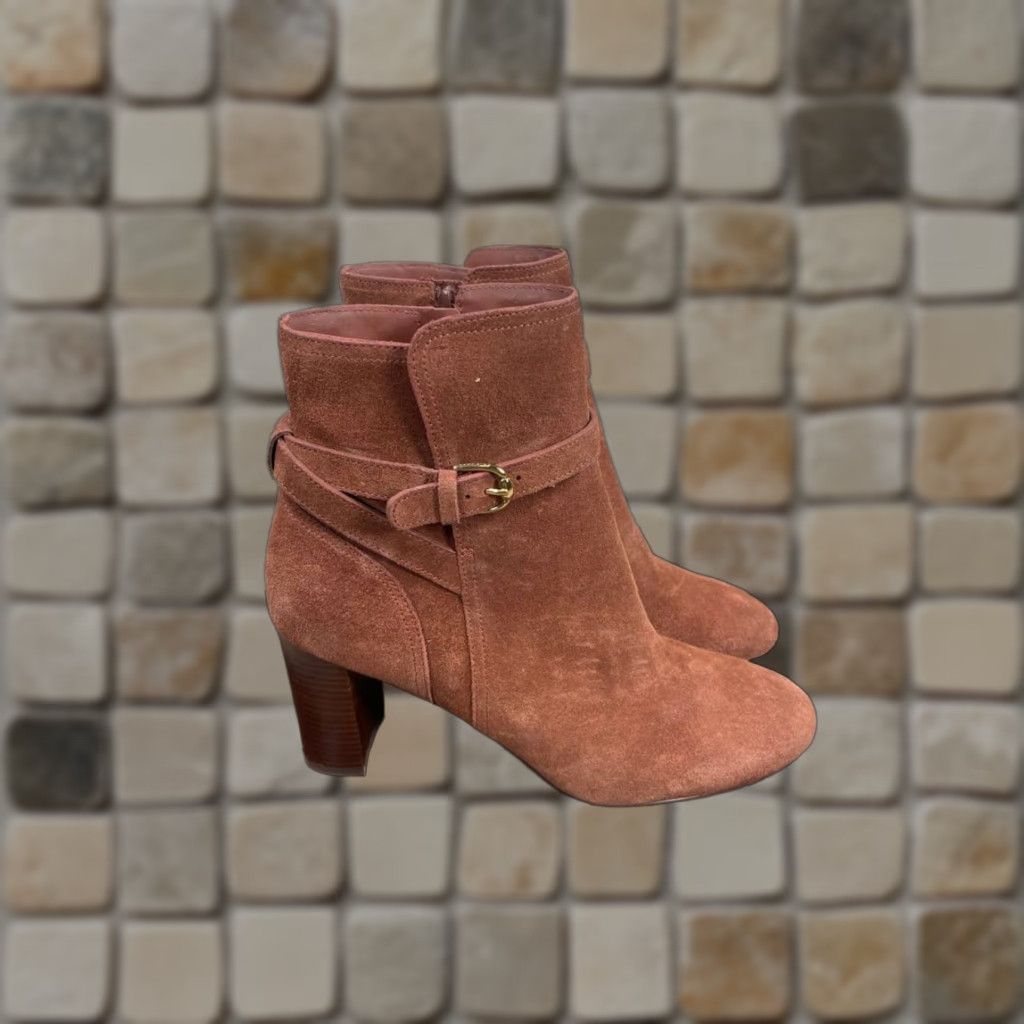 Cole Haan Cole Haan Boots Womens Size 8 Buckle Leather Ankle Bootie Black Casual Fall High Heel Block Shaft Ankle Bootie Glendale Buckle Leather Shoes Womens Size US 8 / IT 38 - 1 Thumbnail