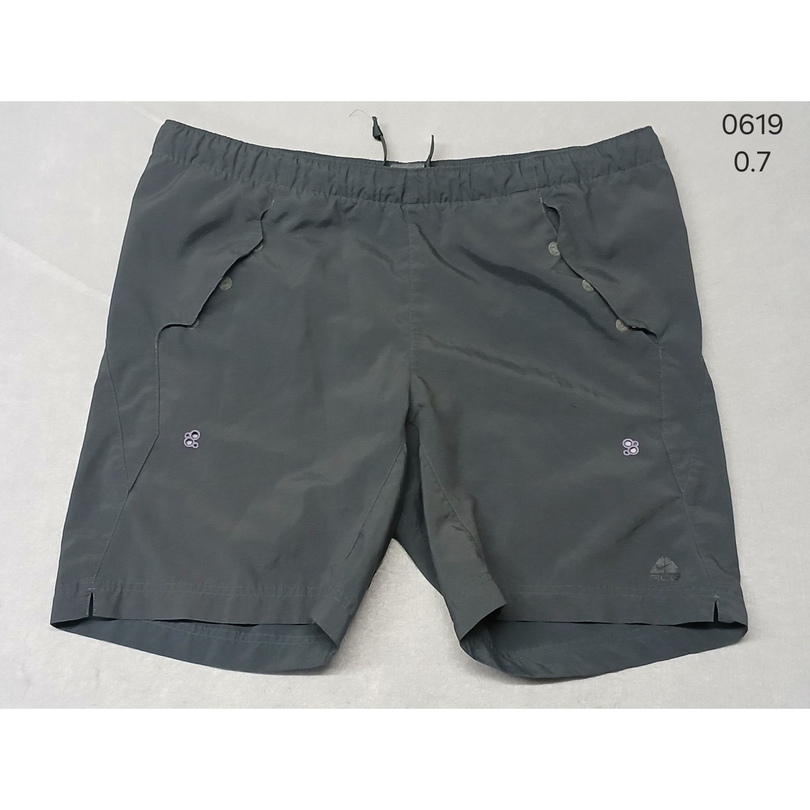 Nike Nike (M) ACG Gray Polyester Velcro Trunks Shorts Size US 28 / EU 44 - 1 Thumbnail