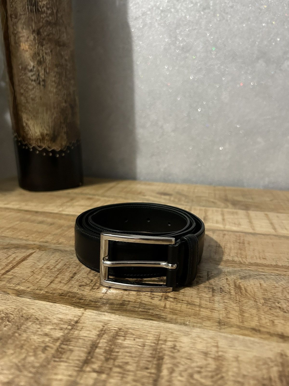 image of Prada Belt in Black, Men's
