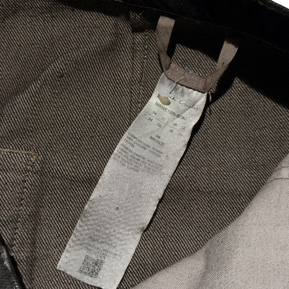 Rick Owens Flared waxed bronze denim Size US 34 / EU 50 - 4 Thumbnail