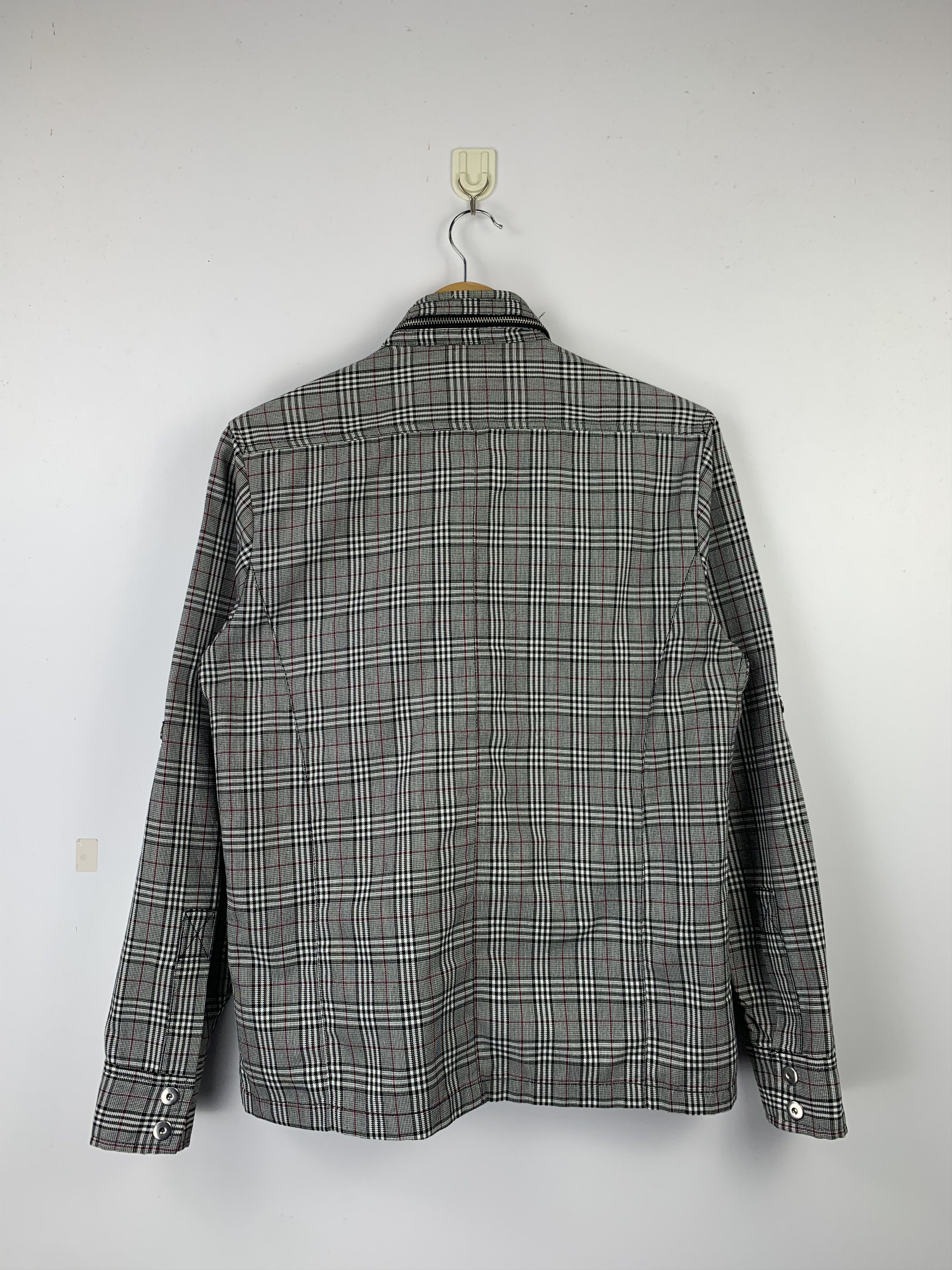 Japanese Brand Vintage Semantic Design Plaid Jacket J1586 Size US L / EU 52-54 / 3 - 3 Thumbnail
