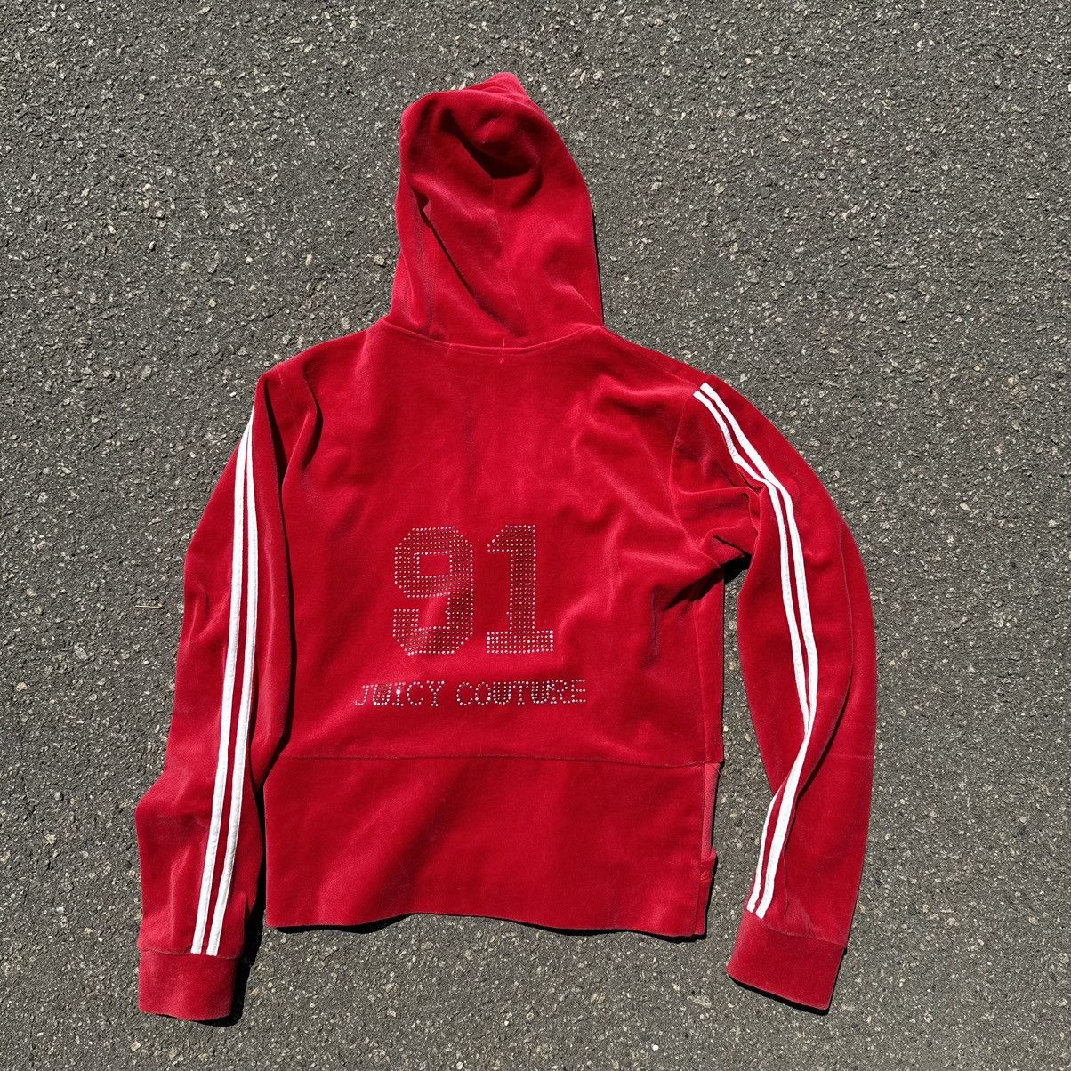 Juicy Couture vintage juicy couture zip hoodie 91 velour rap big logo Size XL / US 12-14 / IT 48-50 - 9 Thumbnail