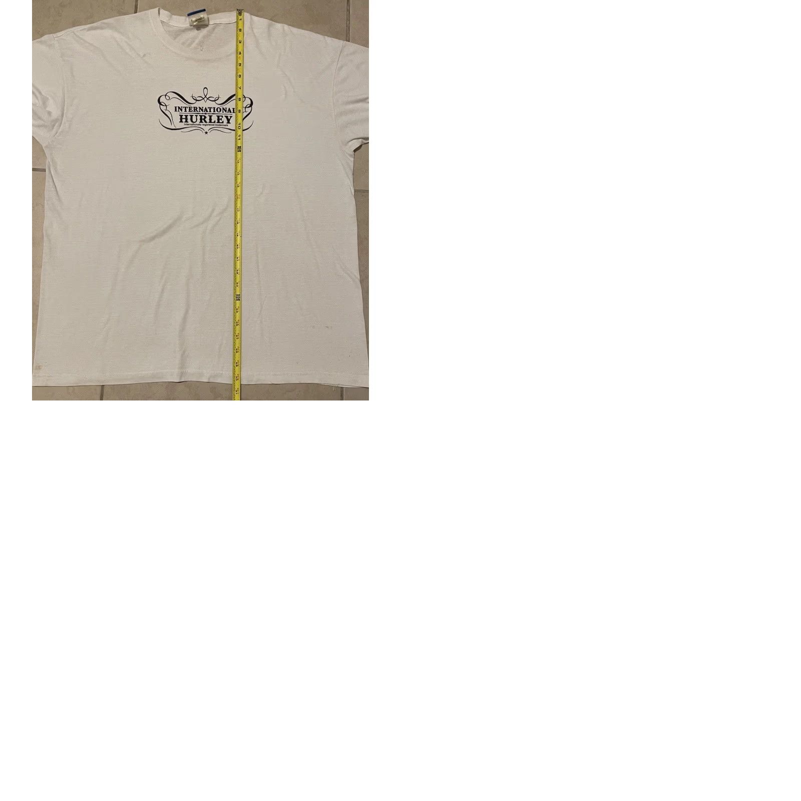 Quiksilver VINTAGE Hurley Faded Shirt 2XL White Graphic Tee 90s Billabong Ocean Pacific Surf Skate Grunge Rusty Y2K Mens Size US XXL / EU 58 / 5 - 10 Thumbnail
