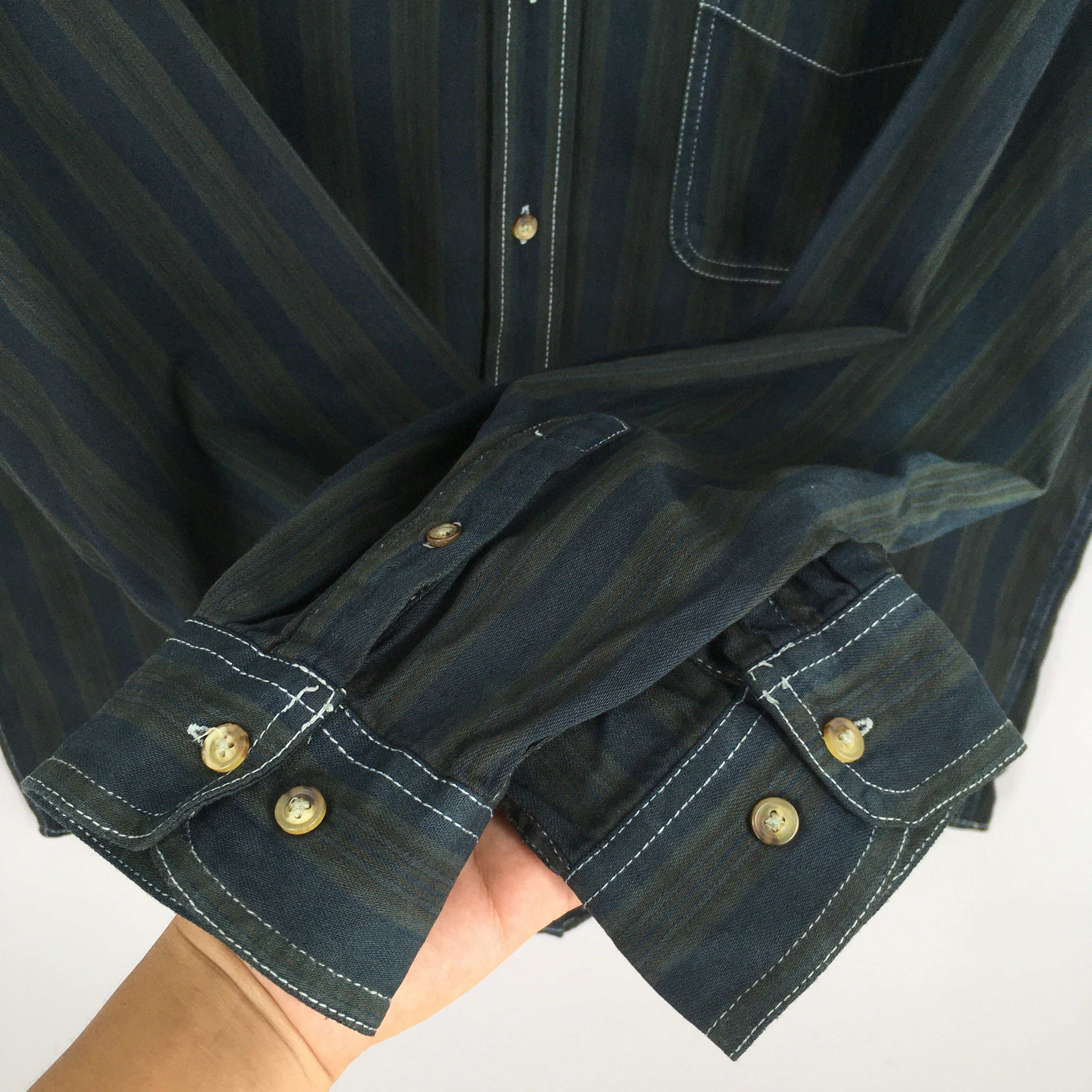 Basic Editions Vintage Basics Editions Stripes Flannel Shirt Large Size US L / EU 52-54 / 3 - 4 Thumbnail