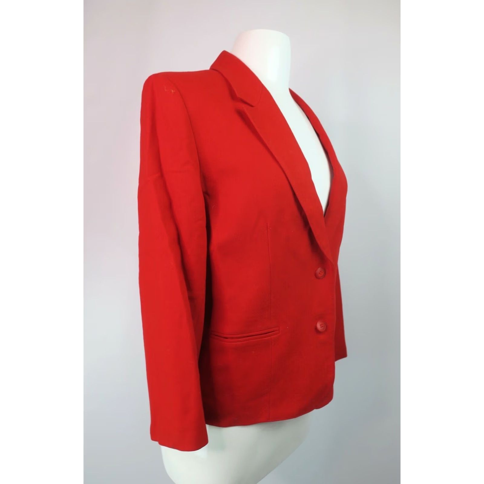 Pendleton Vintage Pendleton Blazer Sz L Red Wool VTG 70s Solid Work Career Suit Jacket Size L / US 10 / IT 46 - 4 Thumbnail