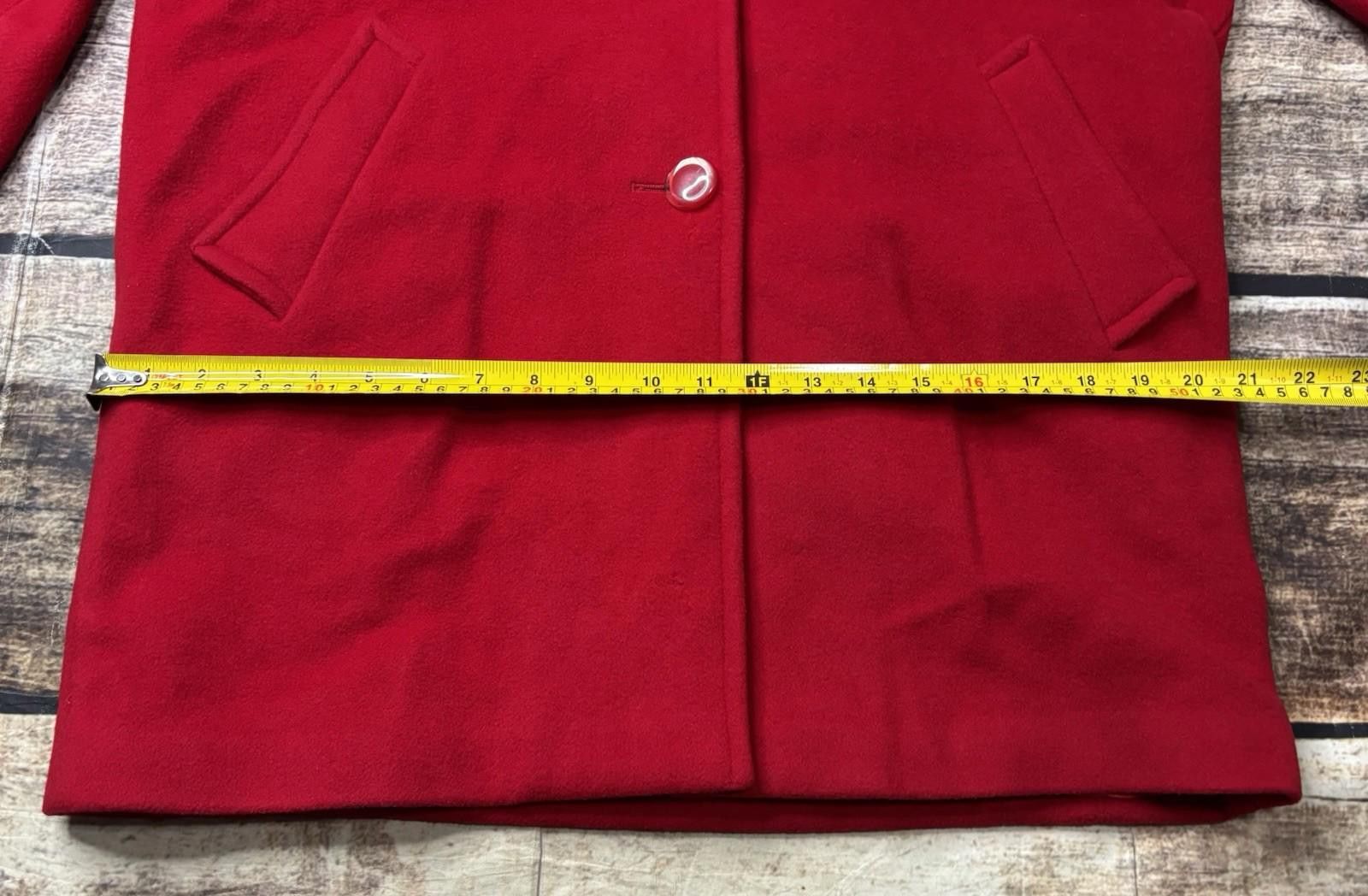 Other VTG St Sophia Paris Pea Coat Womens XL Cashmere Wool France Size XL / US 12-14 / IT 48-50 - 12 Thumbnail