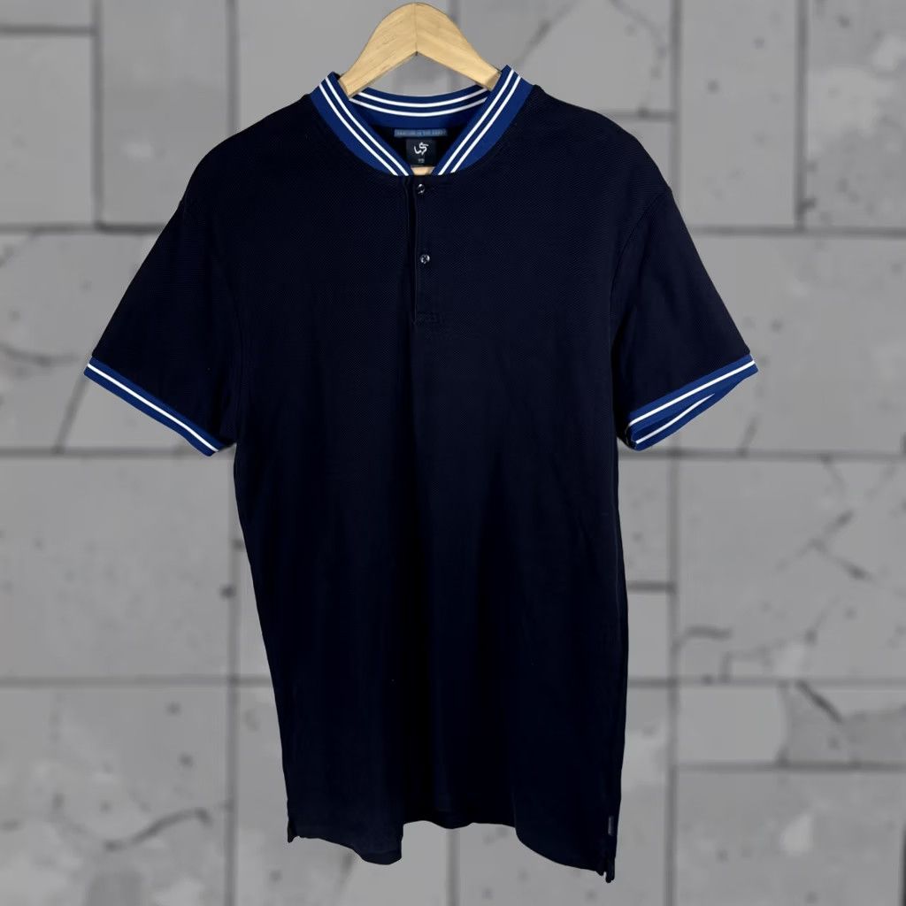 Scotch & Soda Scotch & Soda T-Shirt Henley Mens Size L Blue Size US L / EU 52-54 / 3 - 1 Thumbnail