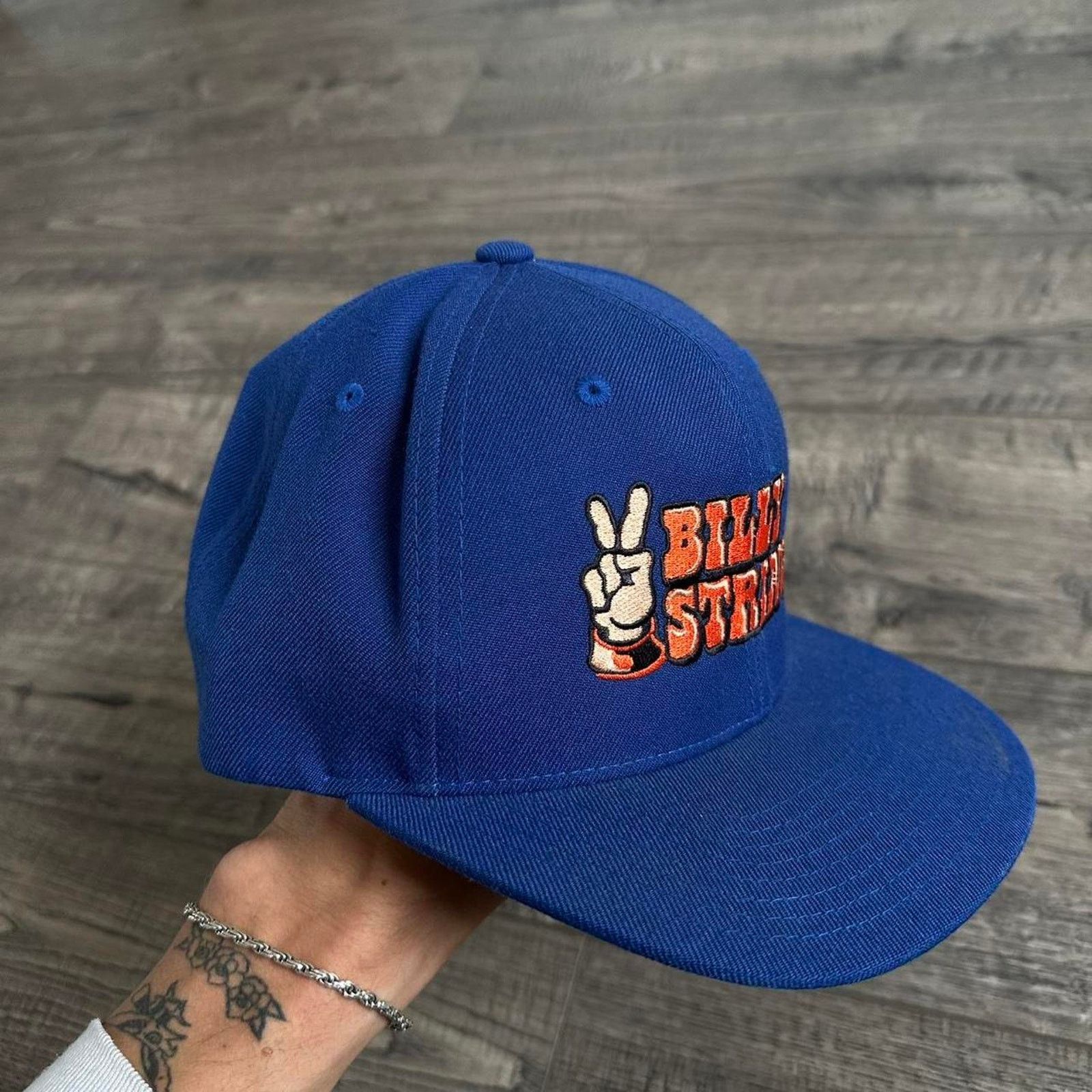 Band Tees × Other Billy Strings Peace Blue Flat Hat SnapBack Cap Tour Merch Size ONE SIZE - 2 Thumbnail