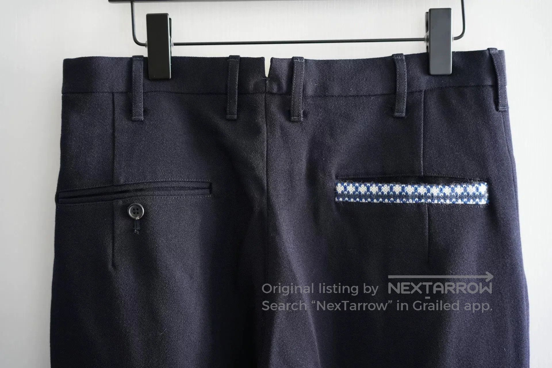 Yohji Yamamoto Yohji Yamamoto Blue and White Pants. Size US 42 / EU 58 - 5 Thumbnail