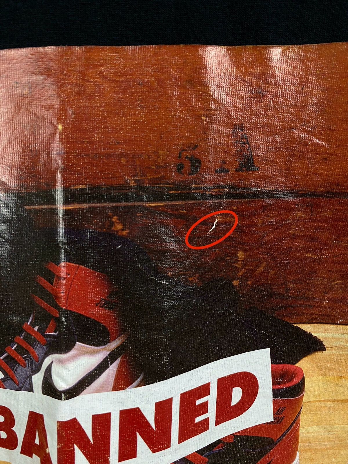Jordan Brand × Nike × Vintage 🇺🇸 Vintage 90s Jordan Banned T-Shirt Rare Retro USA Hype Y2K Size US L / EU 52-54 / 3 - 10 Thumbnail