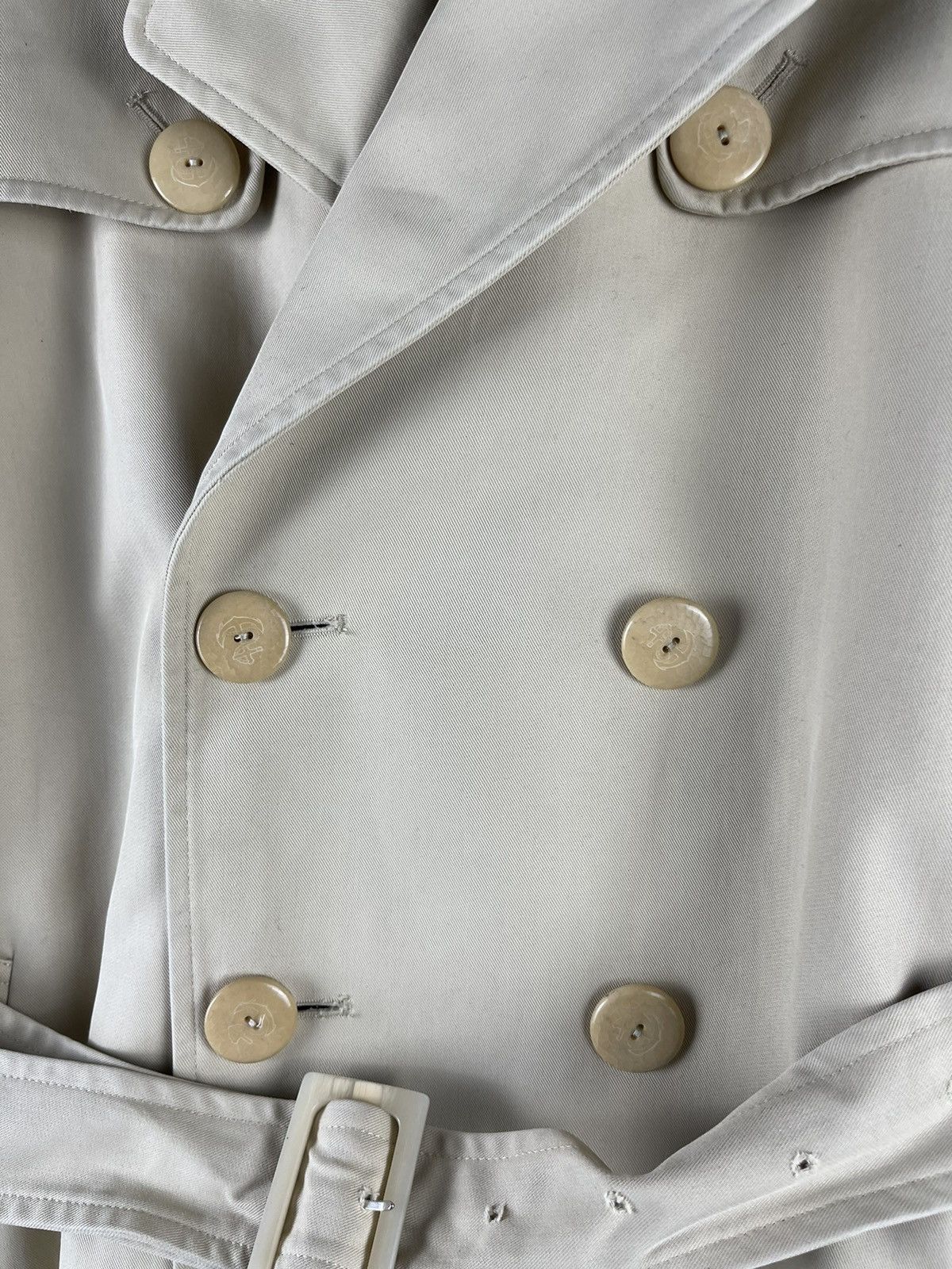 A.P.C. A.P.C. Classic Cotton Trench Coat Beige Double Breasted Size S / US 4 / IT 40 - 6 Thumbnail