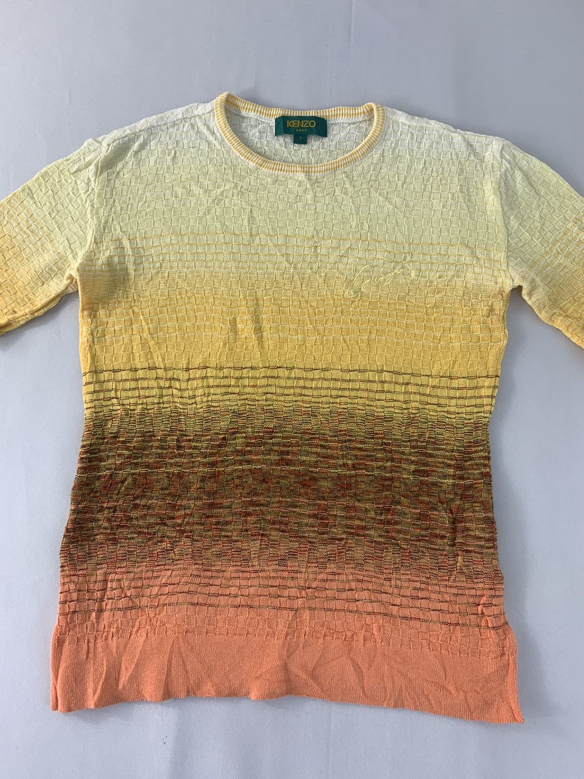 Kenzo 90s Kenzo Golf Knit Multicolour Tee T-shirt Girl Youth Wear Size US S / EU 44-46 / 1 - 3 Thumbnail