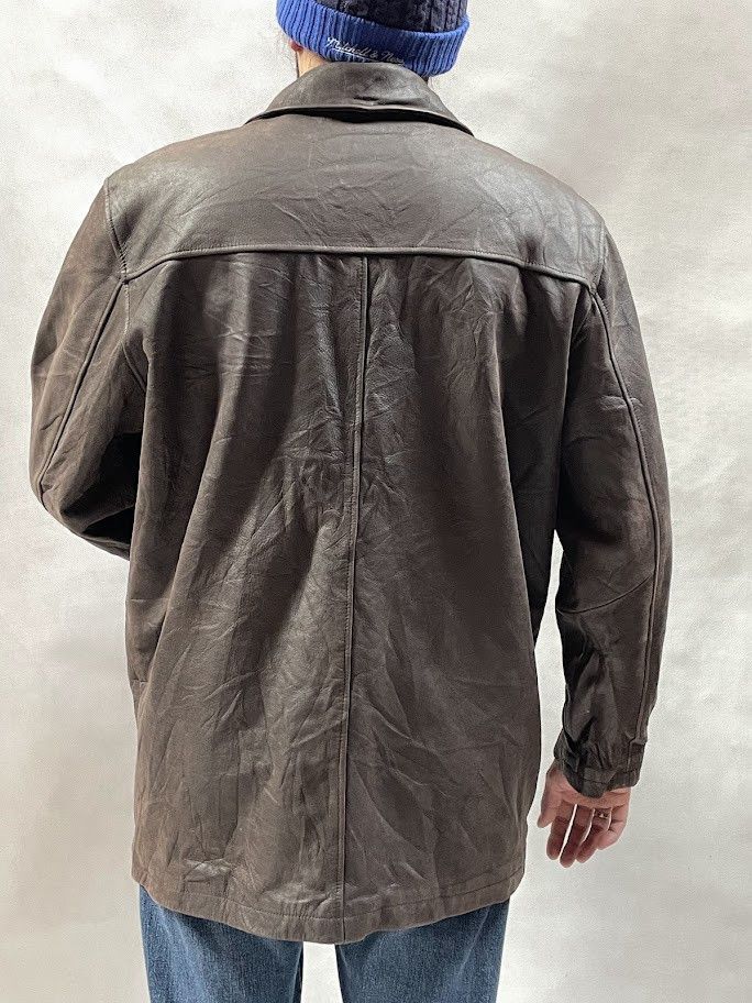 Eddie Bauer × Genuine Leather vintage Y2K Eddie Bauer genuine leather parka jacket Size US XL / EU 56 / 4 - 5 Thumbnail