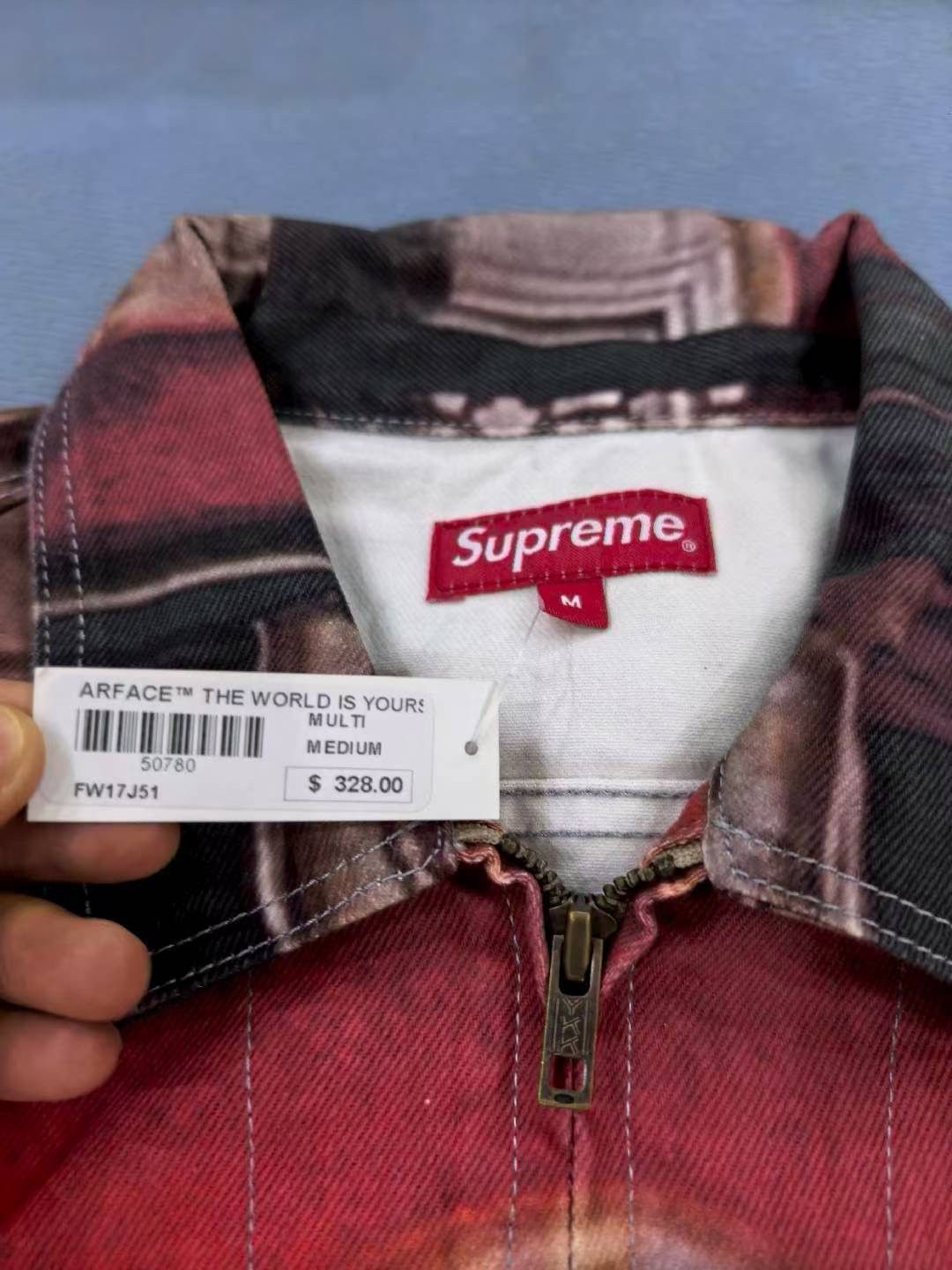 Supreme Supreme scarface the world is yours denim trucker Jacket Size US M / EU 48-50 / 2 - 3 Thumbnail