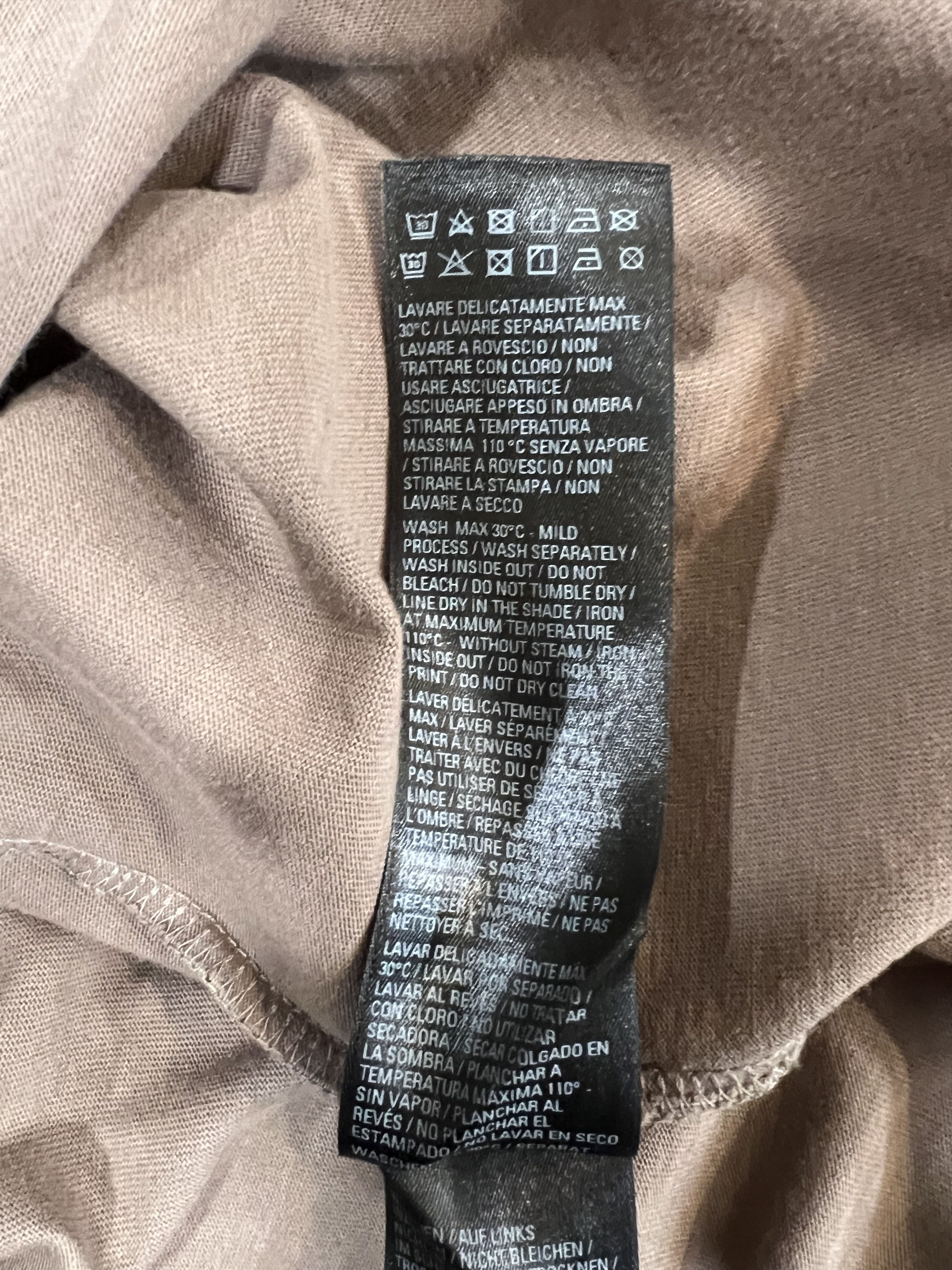 Balenciaga Balenciaga Taupe Brown Logo Long Sleeve T-Shirt Size US S / EU 44-46 / 1 - 5 Thumbnail