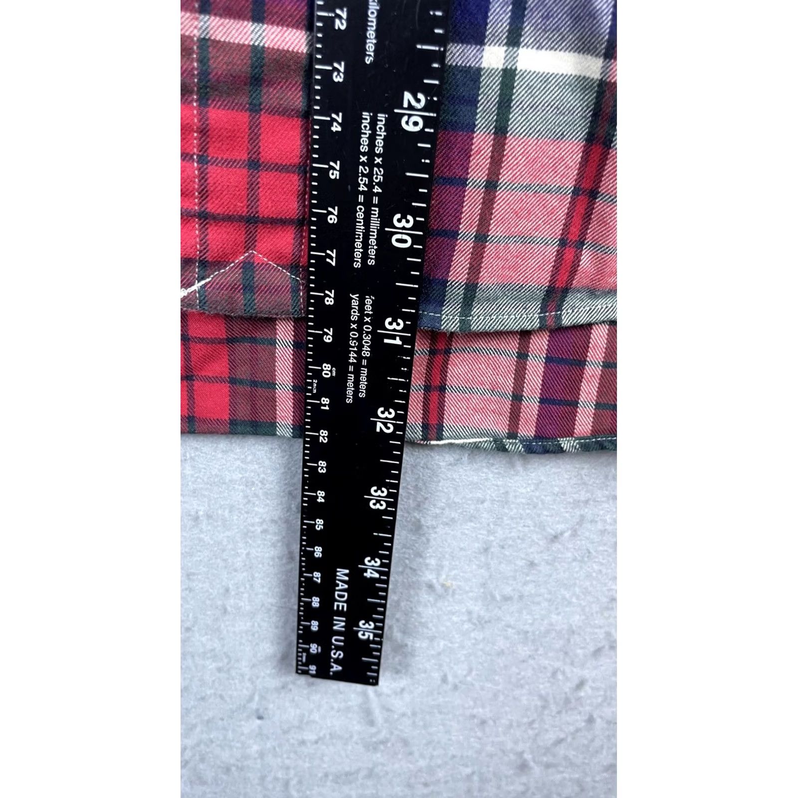 Ralph Lauren Ralph Lauren Shirt Mens XL Multicolor Plaid Long Sleeve Button Front Flannel Size US XL / EU 56 / 4 - 4 Thumbnail