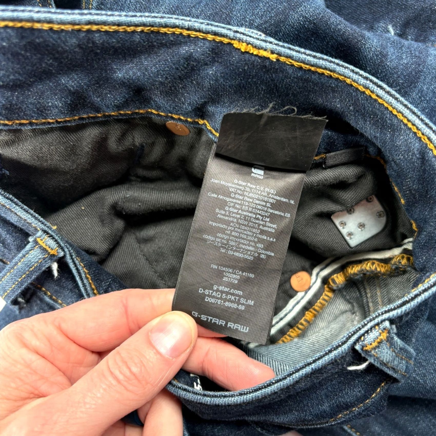 G-Star Item Specifications: Pattern: Straight Wash Size US 32 / EU 48 - 5 Thumbnail