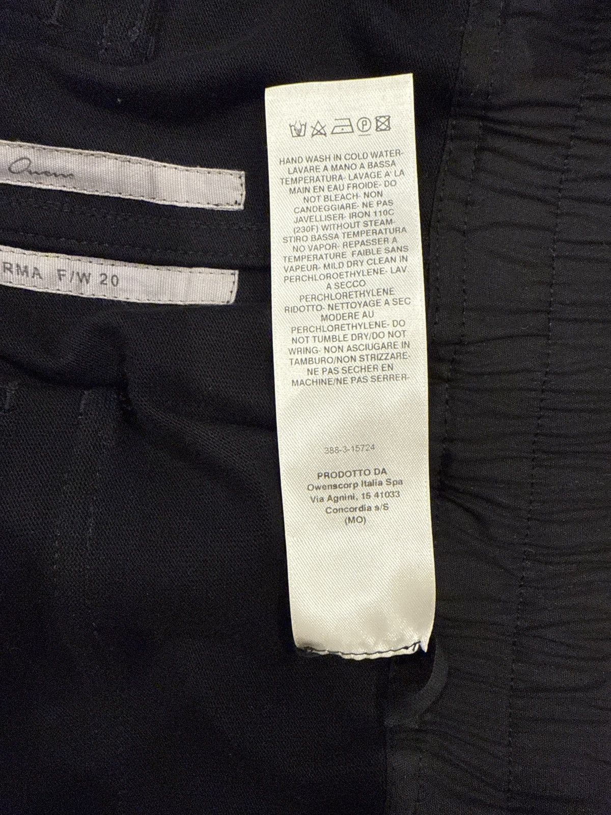 Rick Owens FW 2020 Rick Owens Cargo Jogger Sweatpants Size US 38 / EU 54 - 3 Thumbnail