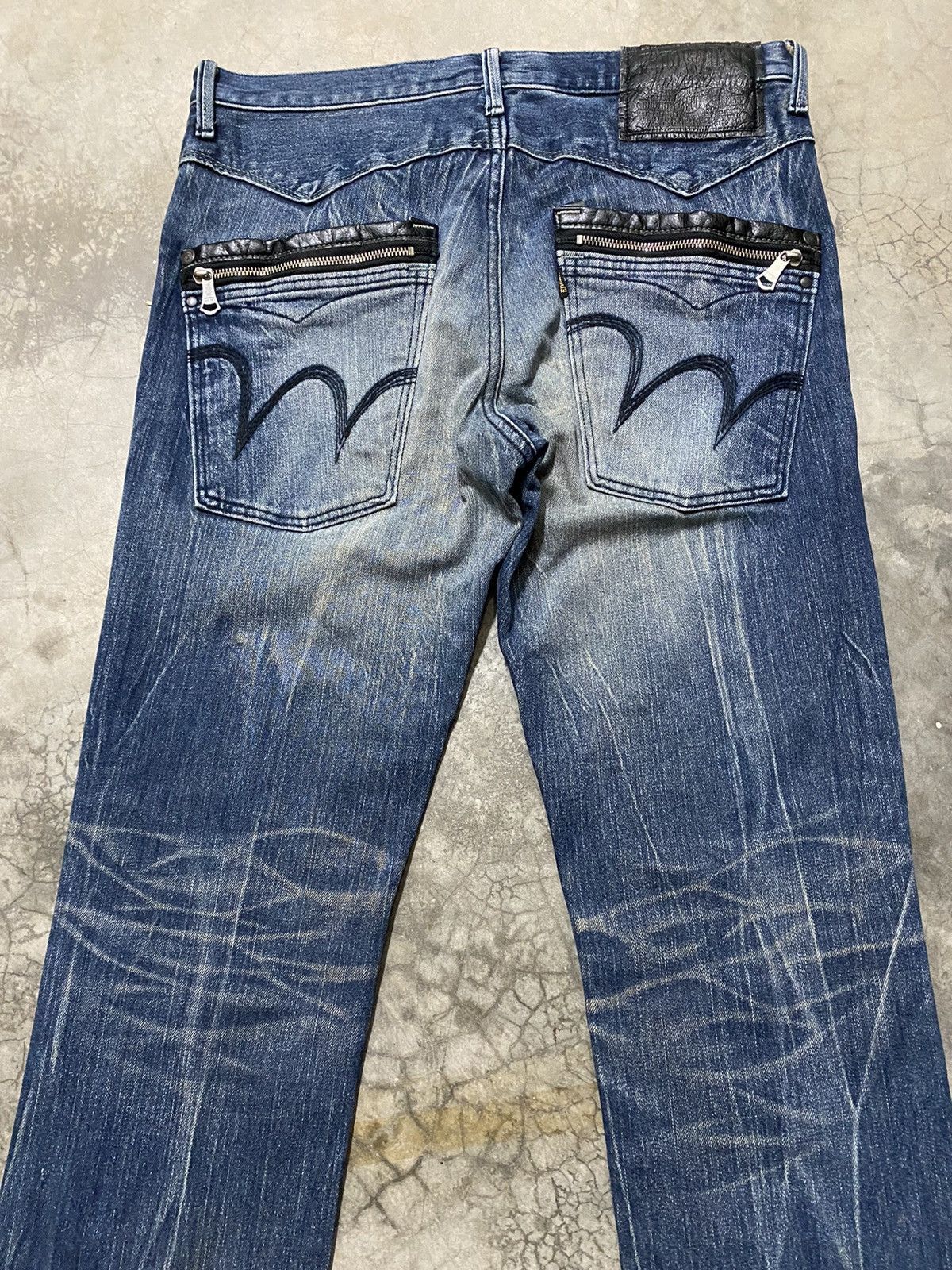 Edwin × Japanese Brand Baggy Jeans Japanese Edwin Distressed Size US 33 - 10 Thumbnail