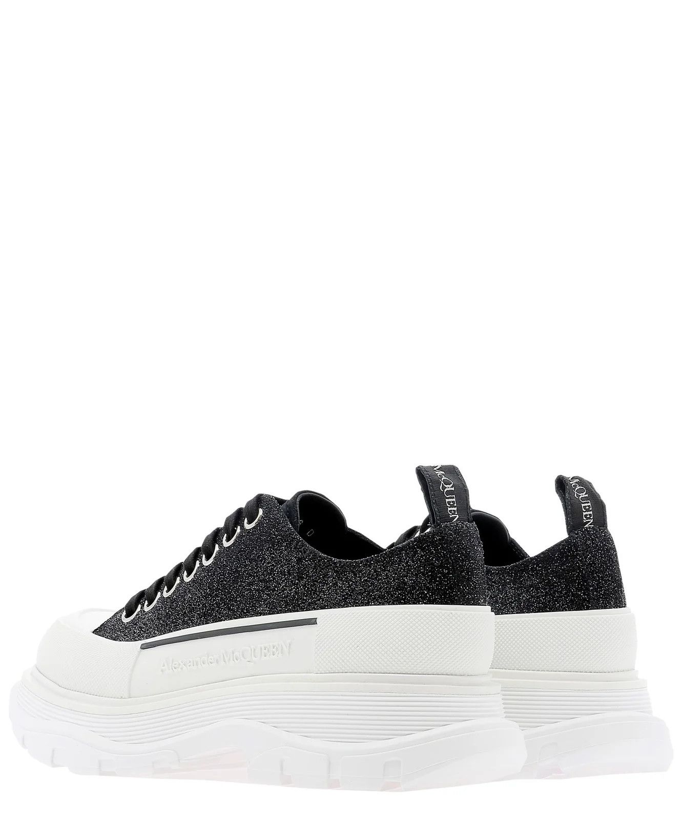 Alexander McQueen o1y0225 Low-Top Sneakers in Black & White Size US 6 / IT 36 - 4 Thumbnail