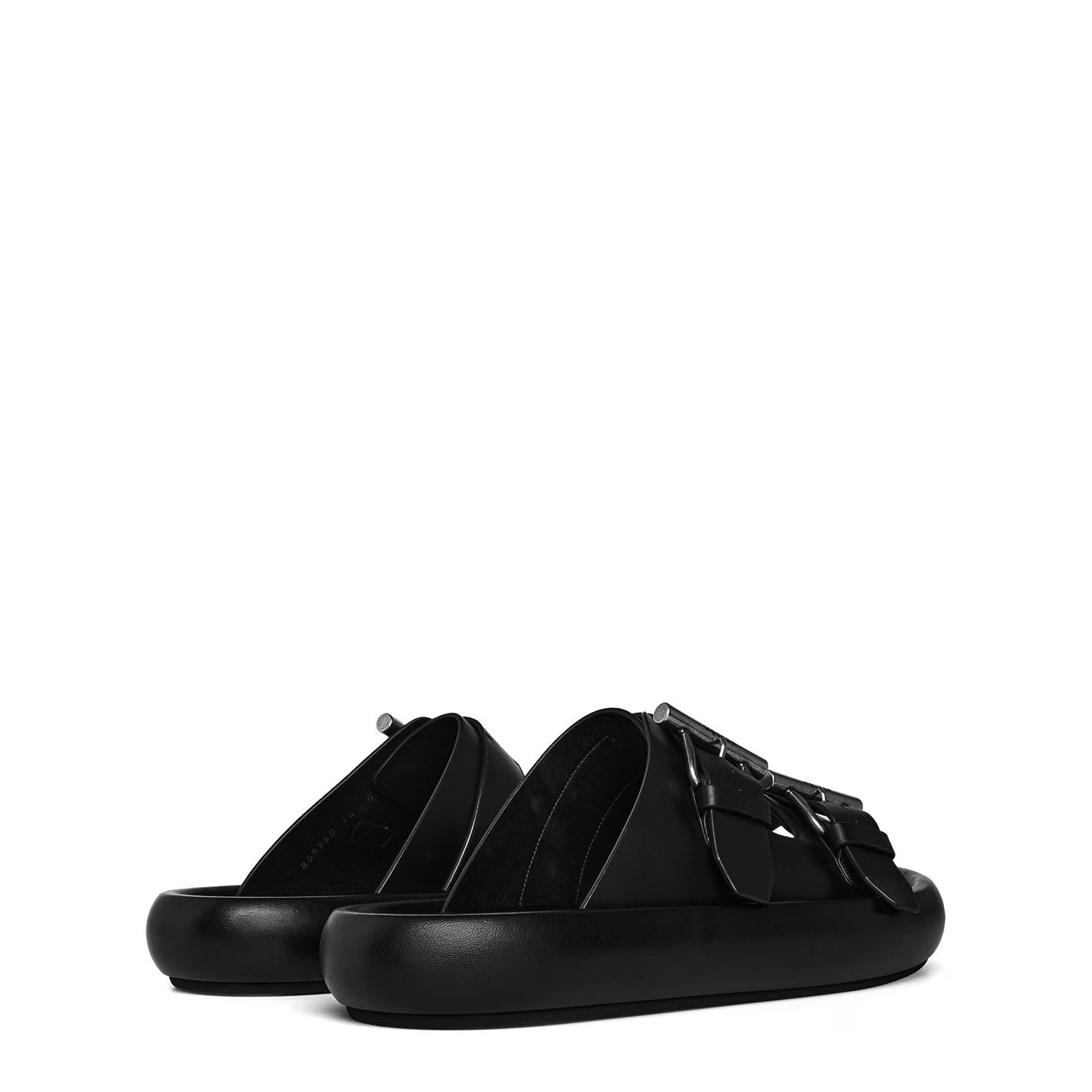 Alexander McQueen o1g2r1mq0326 Double Buckle Sandals in Black Size US 8 / EU 41 - 4 Thumbnail
