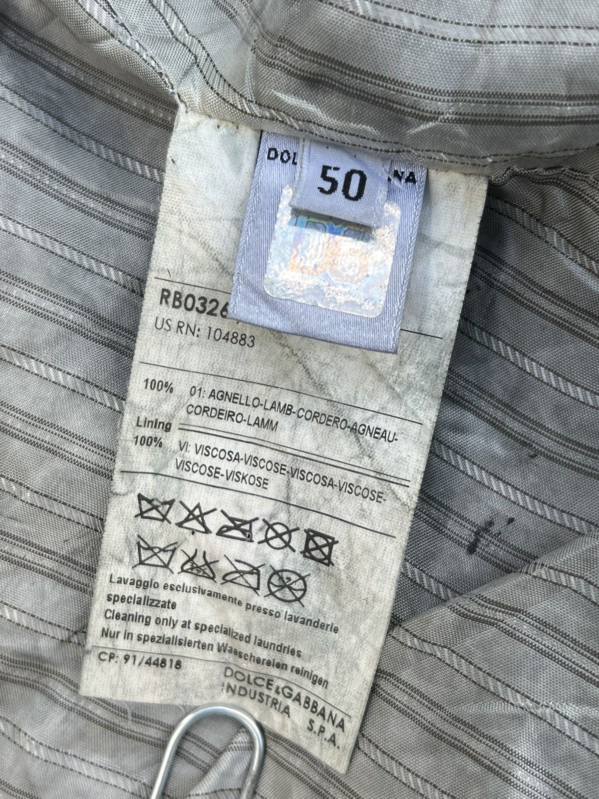 Dolce & Gabbana D&G ARCHIVAL “MULTI-ZIP” BLACK LAMBSKIN MOTO JACKET-size 50 Size US M / EU 48-50 / 2 - 24 Thumbnail