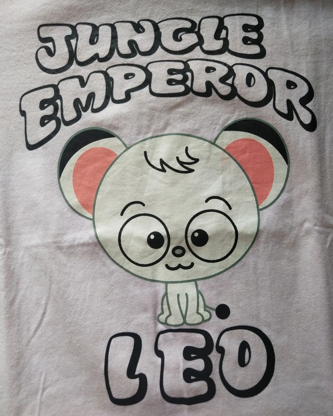 Anime × Japanese Brand Jungle Emperor Leo Pink Big Print Anime Tees Size US L / EU 52-54 / 3 - 2 Thumbnail