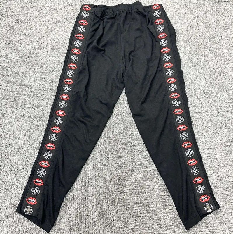 Chrome Hearts Chrome Hearts Black Cotton Embroidered Casual Pants 0089 Size US 28 / EU 44 - 1 Thumbnail