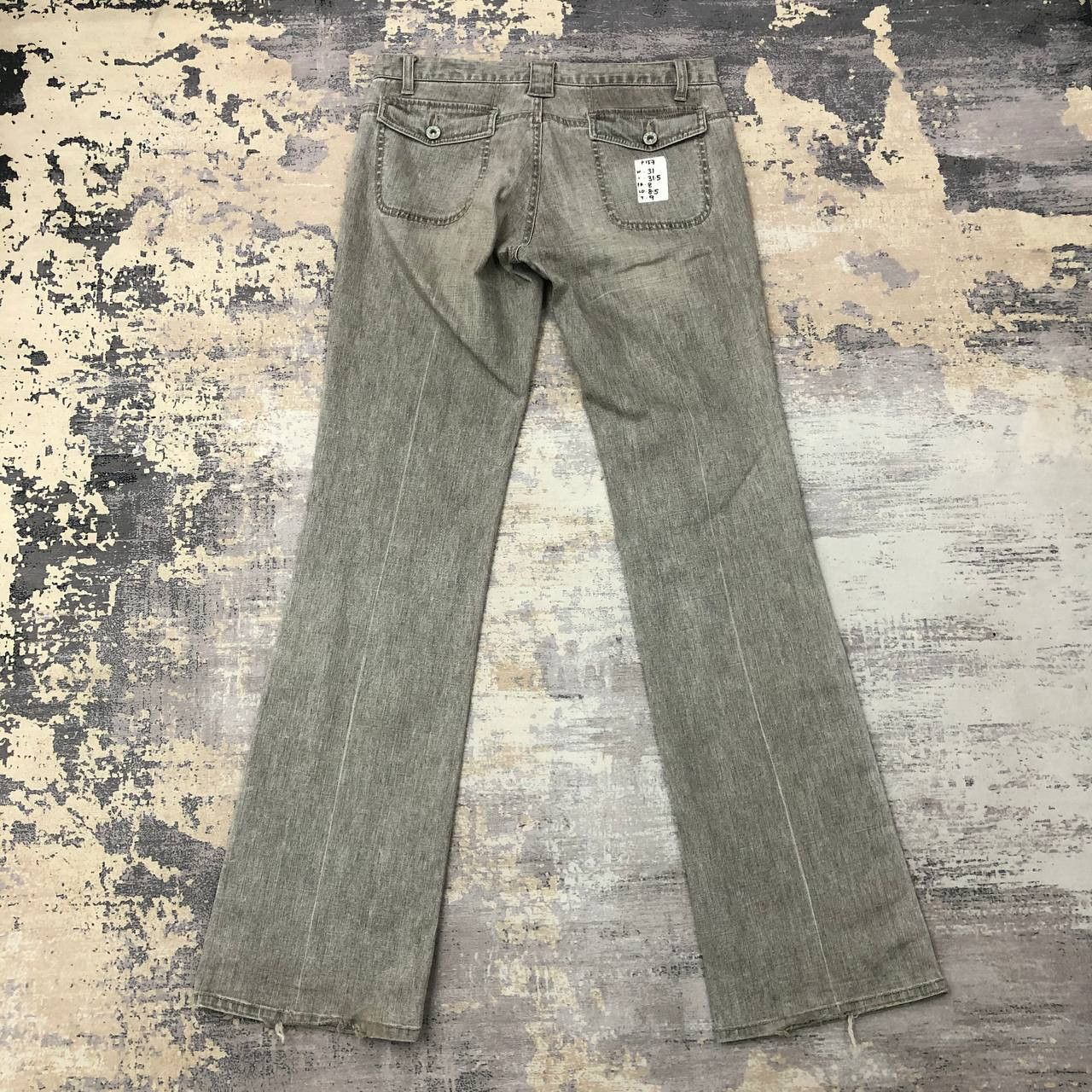 Designer P157 PAO DE LO VTG FLARED JEANS Size 31" - 2 Thumbnail