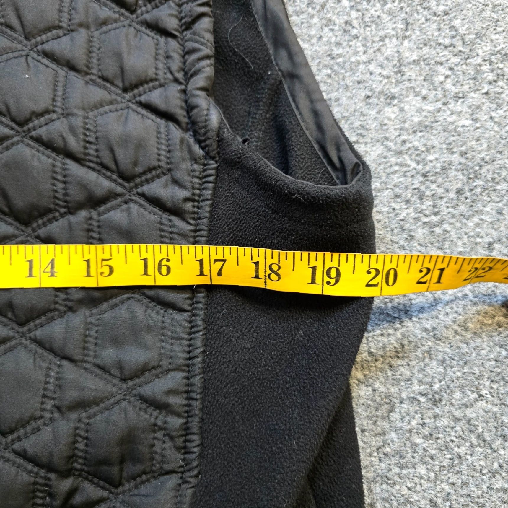 Layer 8 For Cynthia Vest Womens L Black Quilted Fleece Full Zip Layer Casual Size L / US 10 / IT 46 - 4 Thumbnail