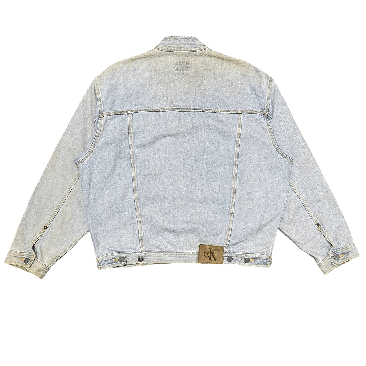 Calvin Klein Vintage CK Calvin Klein Denim Jacket Cut Off Collar Size US L / EU 52-54 / 3 - 12 Thumbnail