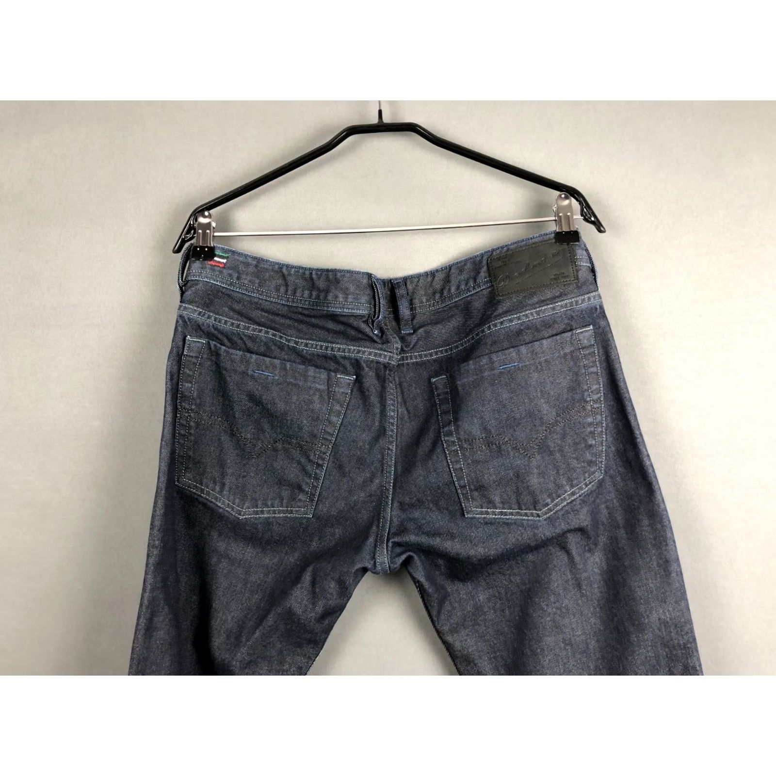 Diesel Diesel Zatiny Jeans Bootcut Men 34x32 Denim Cotton Dark Blue Leather Patch Logo Regular Rise Low Vintage No Jeans Size US 34 / EU 50 - 3 Thumbnail