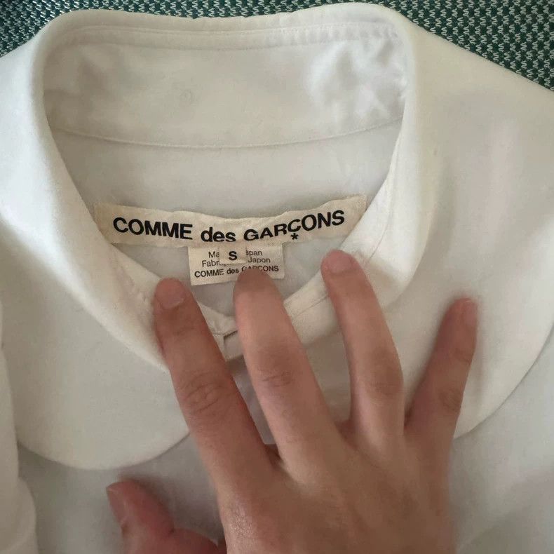 Comme des Garcons Comme Des Garcons White round neck shirt Size S / US 4 / IT 40 - 2 Thumbnail