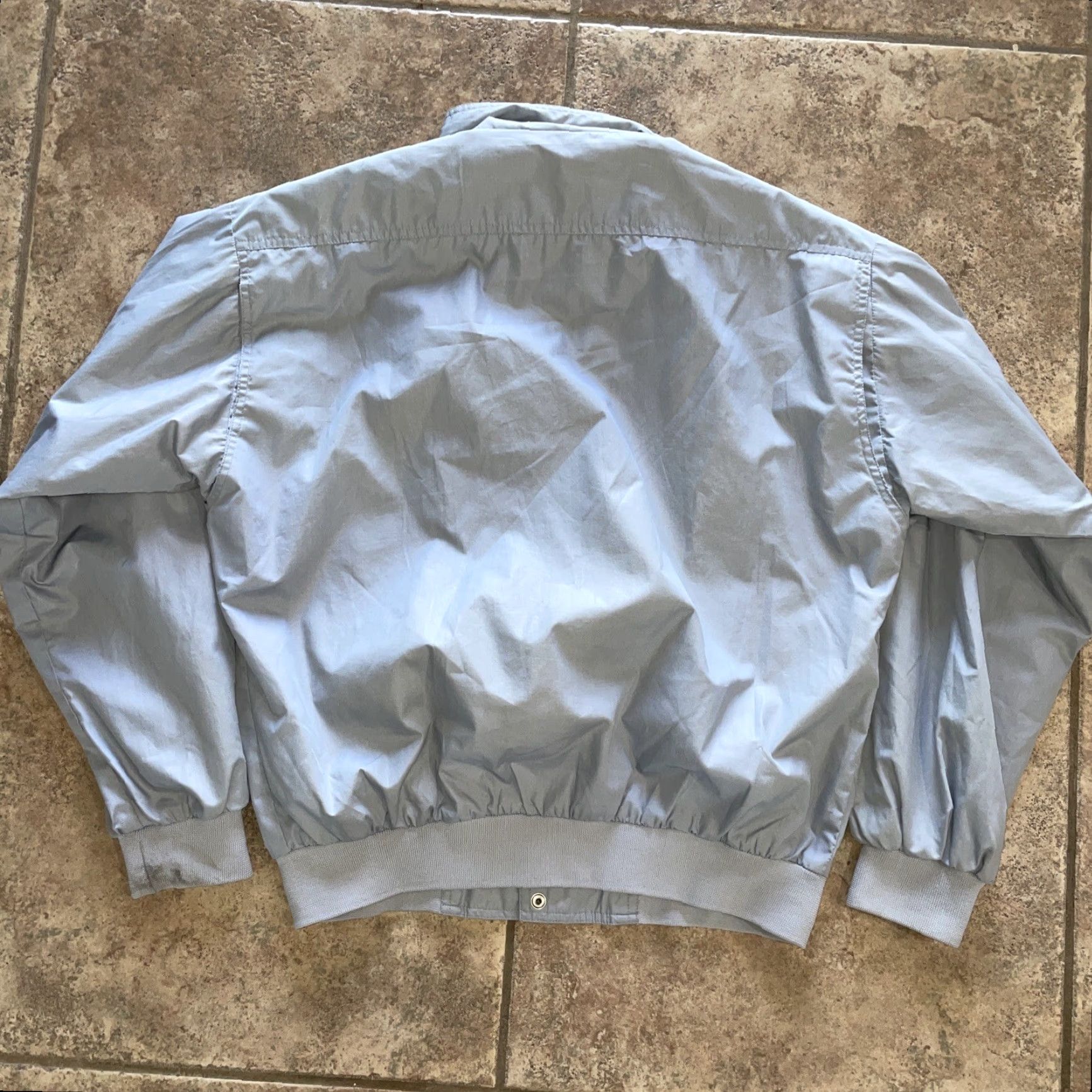 Vintage Team Excellence Gray Full Zip Pullover Windbreaker Jacket Mens L Size US L / EU 52-54 / 3 - 4 Thumbnail