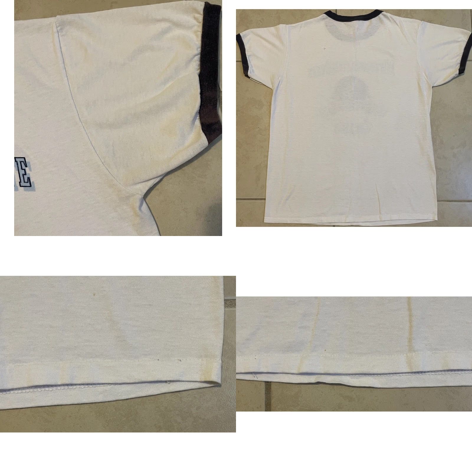 Champion VINTAGE Champion Metropolitan State College Faded Ringer Shirt M White United States 80s 90s Grunge Vintage Sports University USA College Shirt Mens Size US M / EU 48-50 / 2 - 8 Thumbnail
