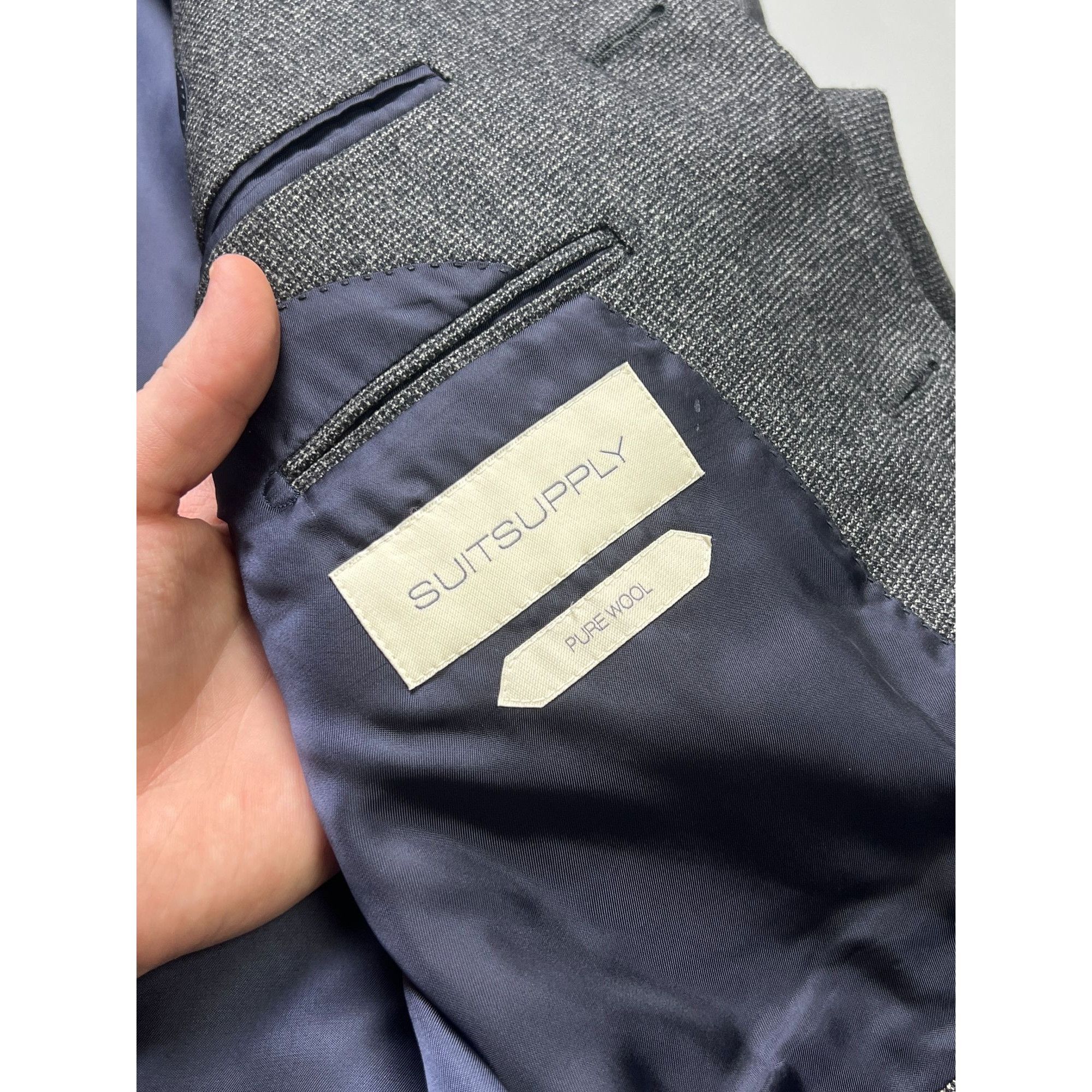 Suitsupply Suit & Supply Blazer And Gilet Wool Suit (Y1031) Size 48R - 7 Thumbnail