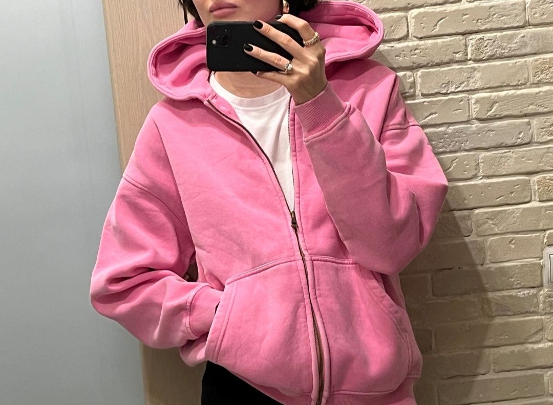 Japanese Brand × Vintage Unisex Pink Fade Batik Inspired Hoodie Jacket Size US M / EU 48-50 / 2 - 5 Thumbnail