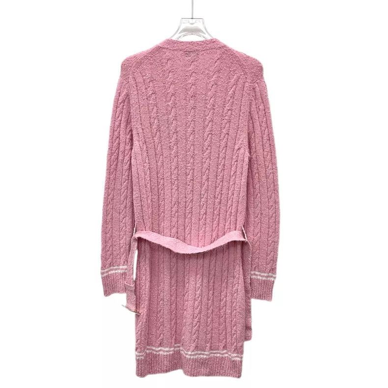 Chanel Chanel Light pink twisted flower V-neck single-breasted lo Size XS / US 0-2 / IT 36-38 - 2 Thumbnail