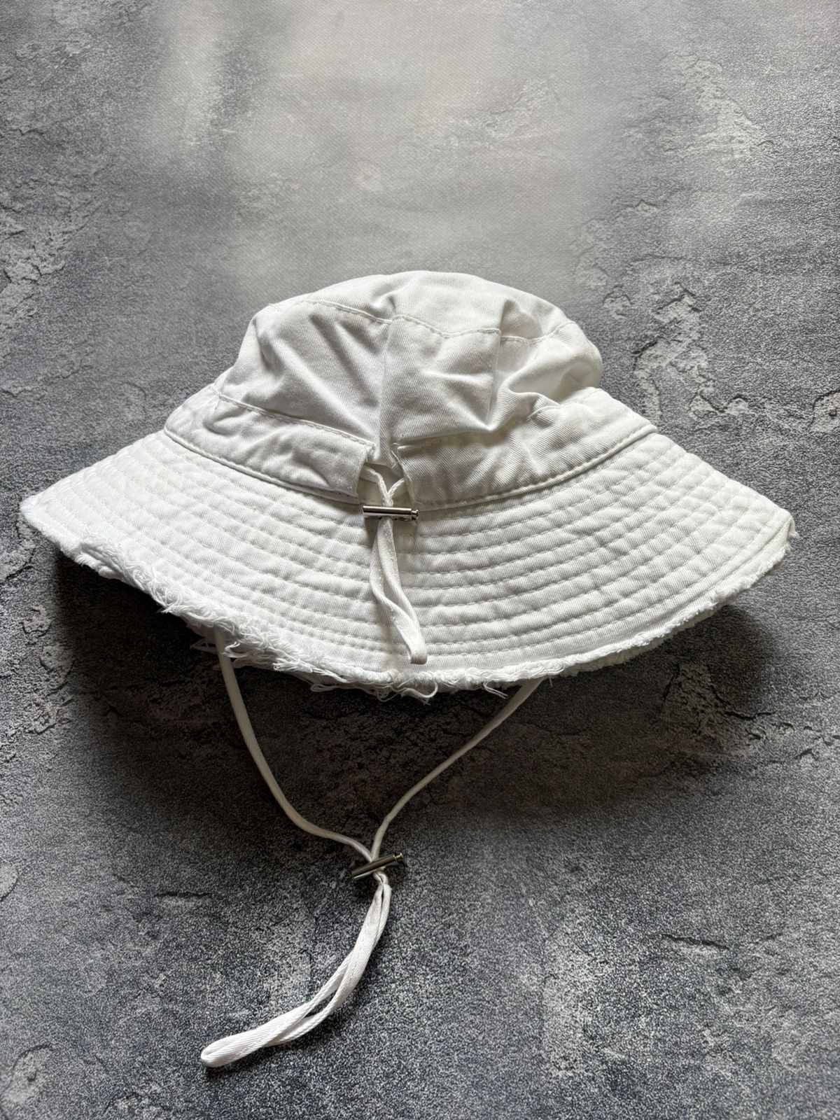 Jacquemus Jacquemus Le Bob Artichaut Luxury White Bucket Hat OS Size ONE SIZE - 5 Thumbnail