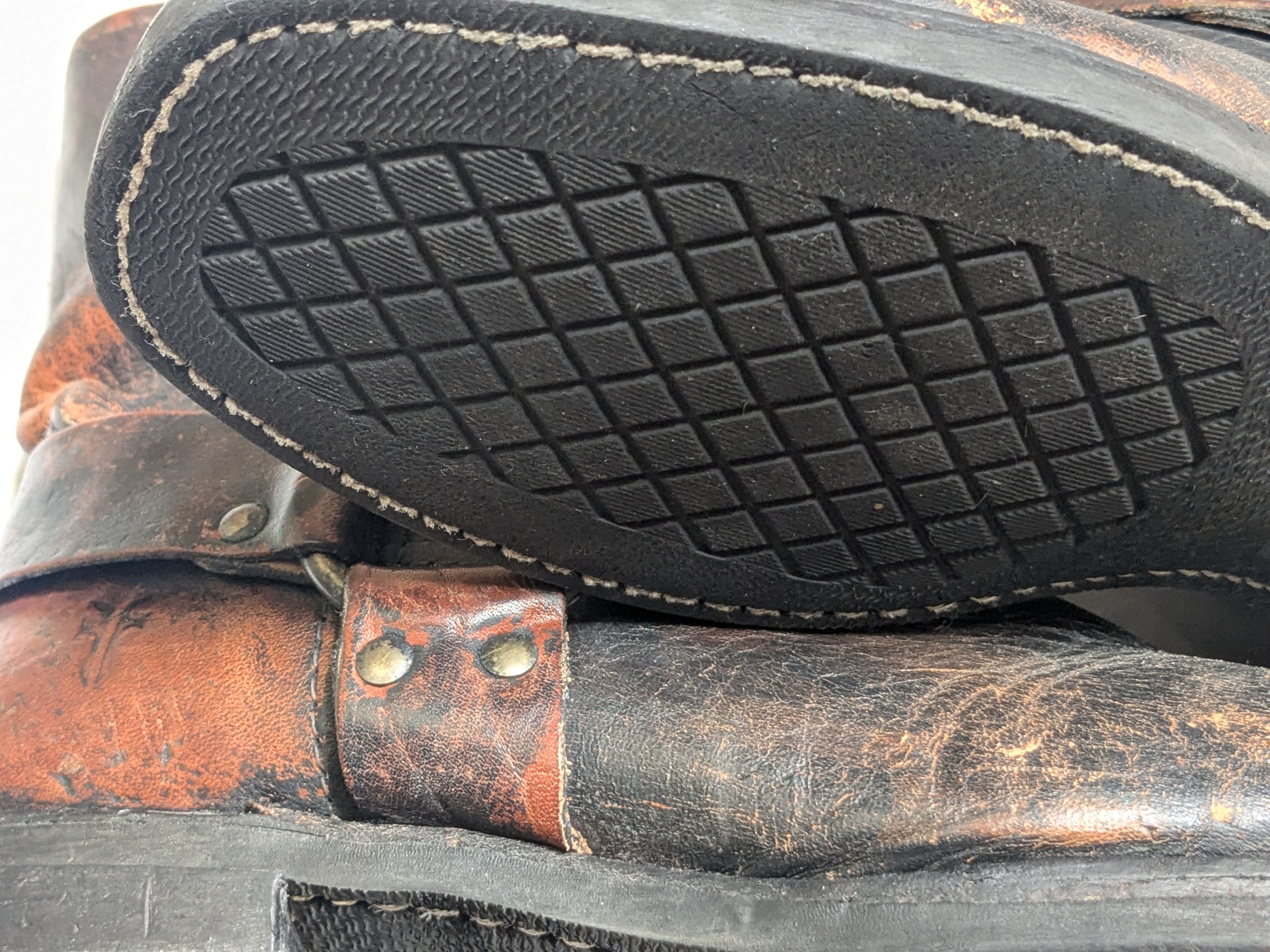 Frye Frye Harness Boots Brown Leather 9 Motorcycle Biker Size US 9 / EU 42 - 18 Thumbnail